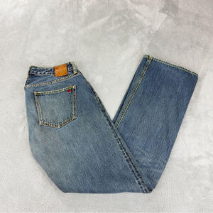 Kato Men's Size 31 W x 30 L Red Selvedge Denim Jeans 100% Cotton Made in Japan